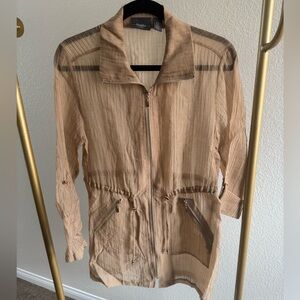 Chico's Travelers Collection Sheer Jacket